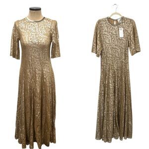 NWT Forte Forte Gold Printed gown